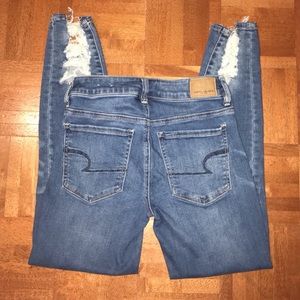 AE Destroyed Skinny Jeans